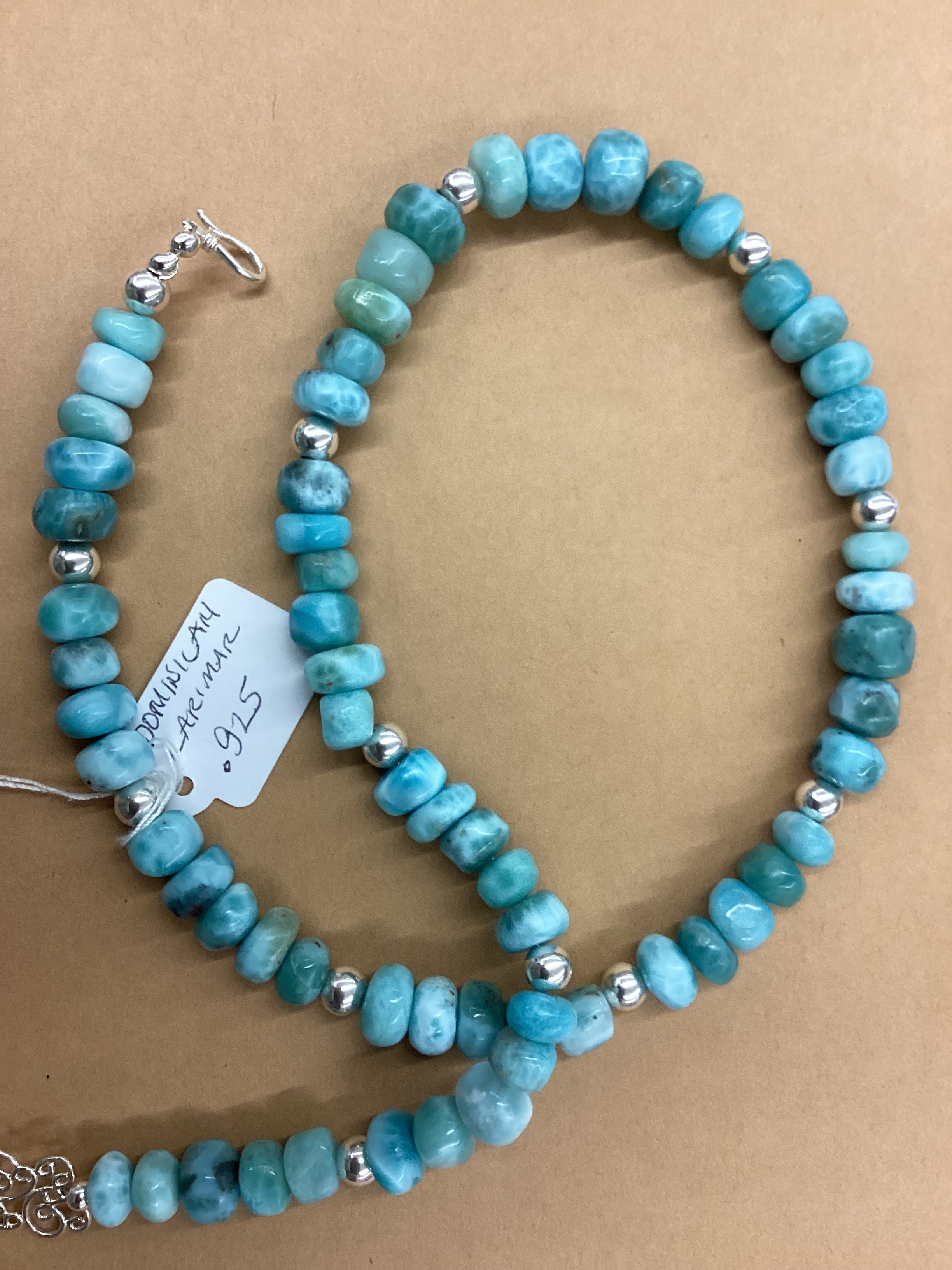 Dominican Larimar and .925 Necklace