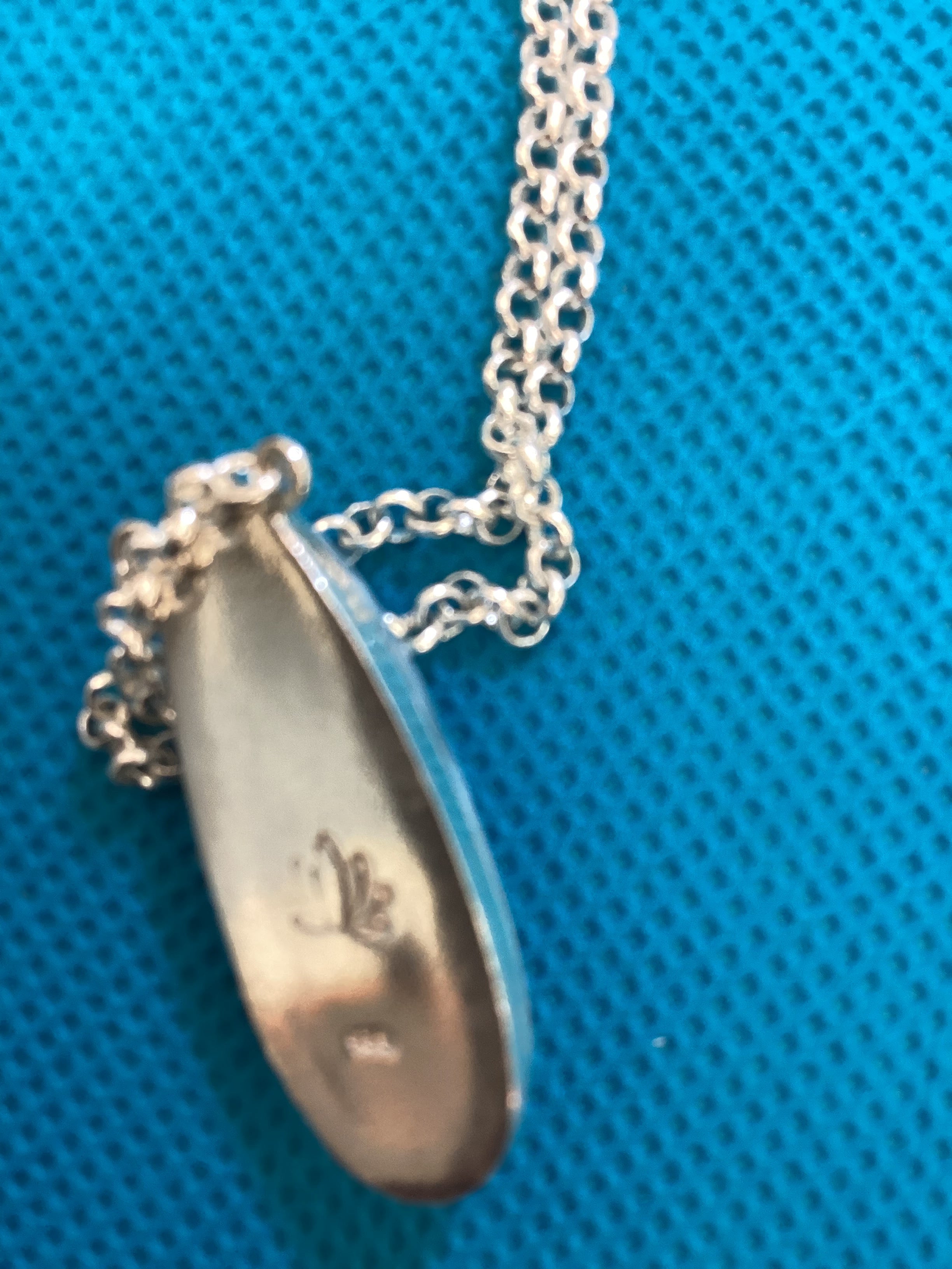 Larimar Pendant on Silver Necklace