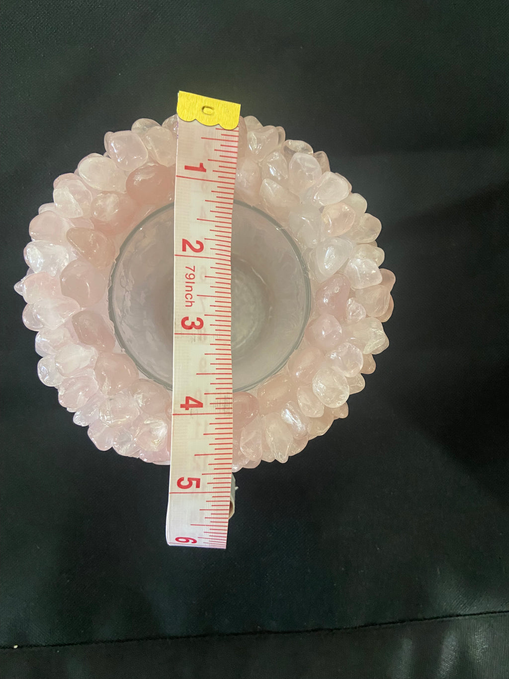 Rose quartz bowl