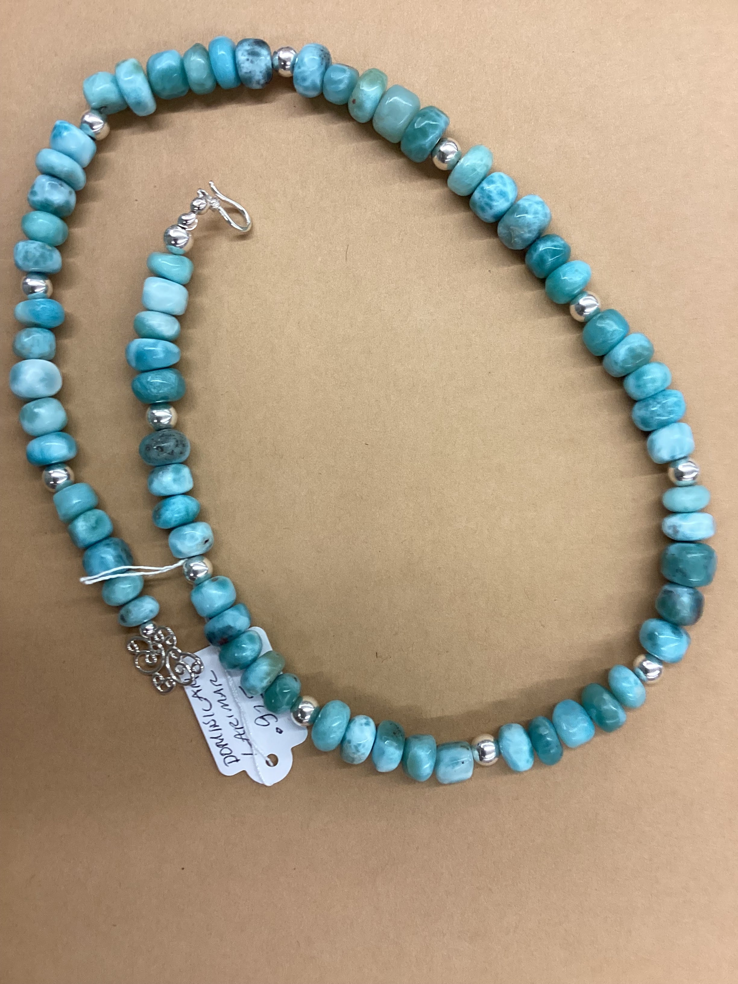 Dominican Larimar and .925 Necklace