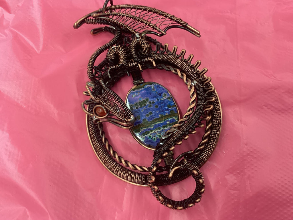 Azurite Malachite Dragon