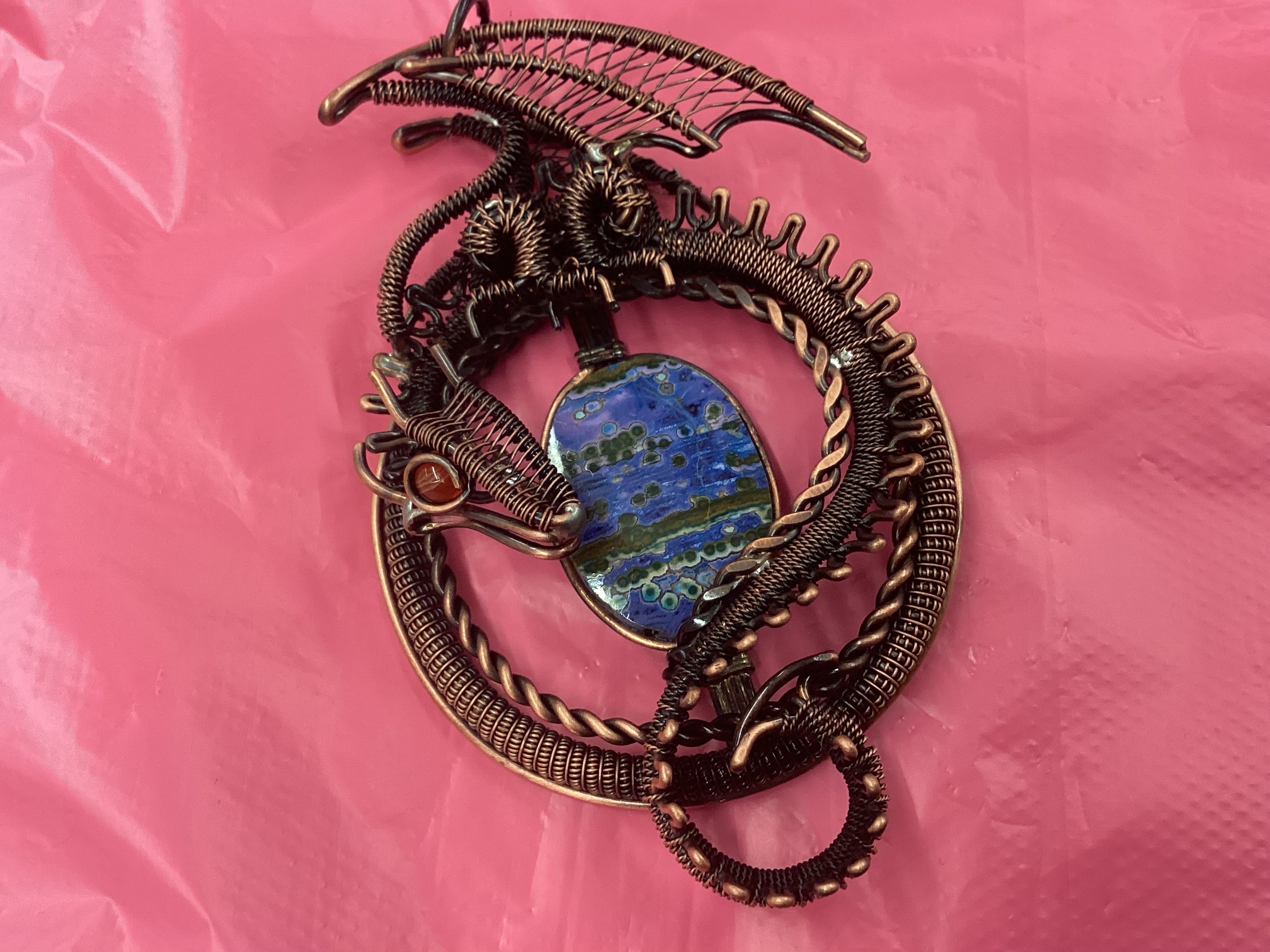 Azurite Malachite Dragon