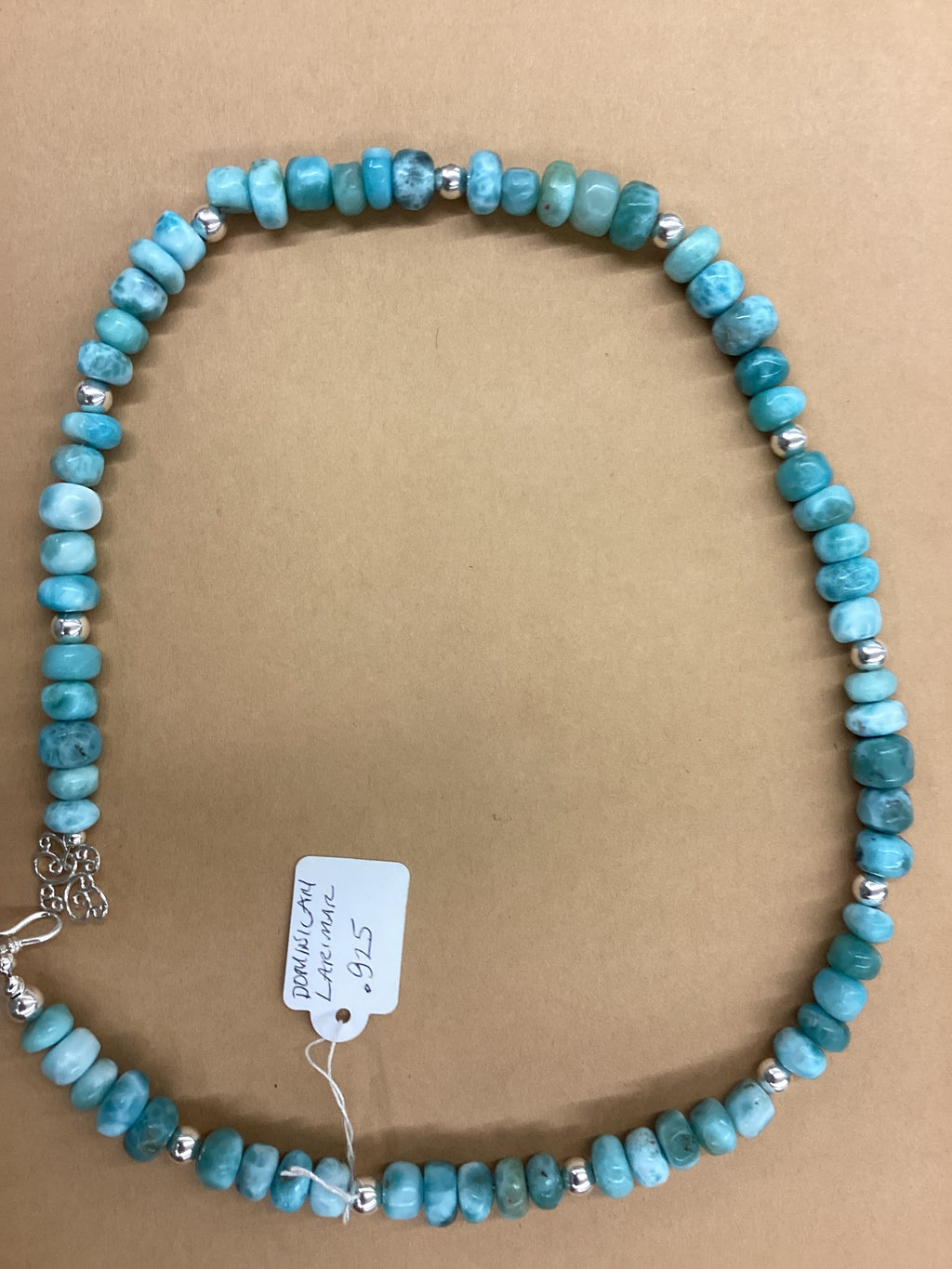 Dominican Larimar and .925 Necklace