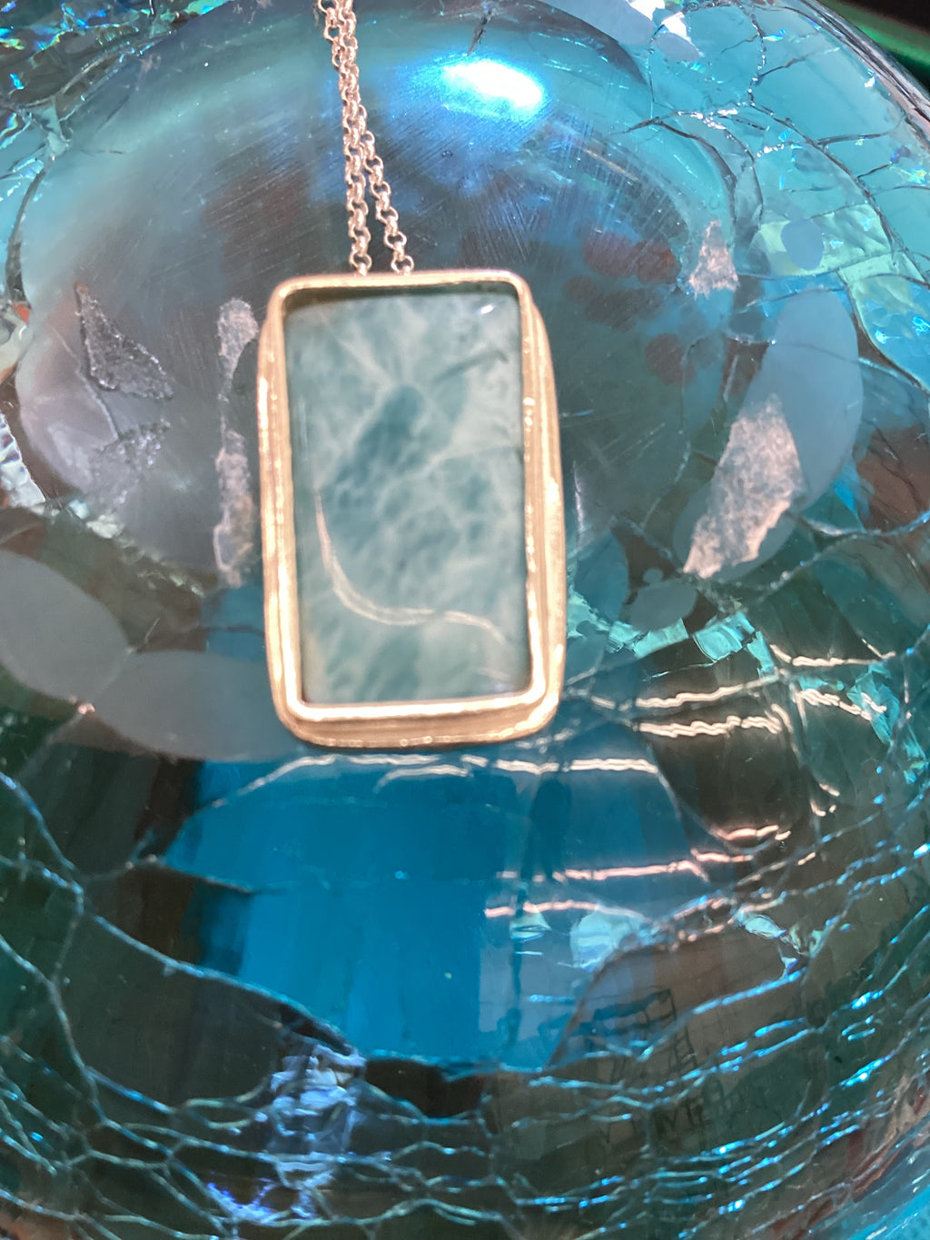 Blue Horizon Larimar Necklace