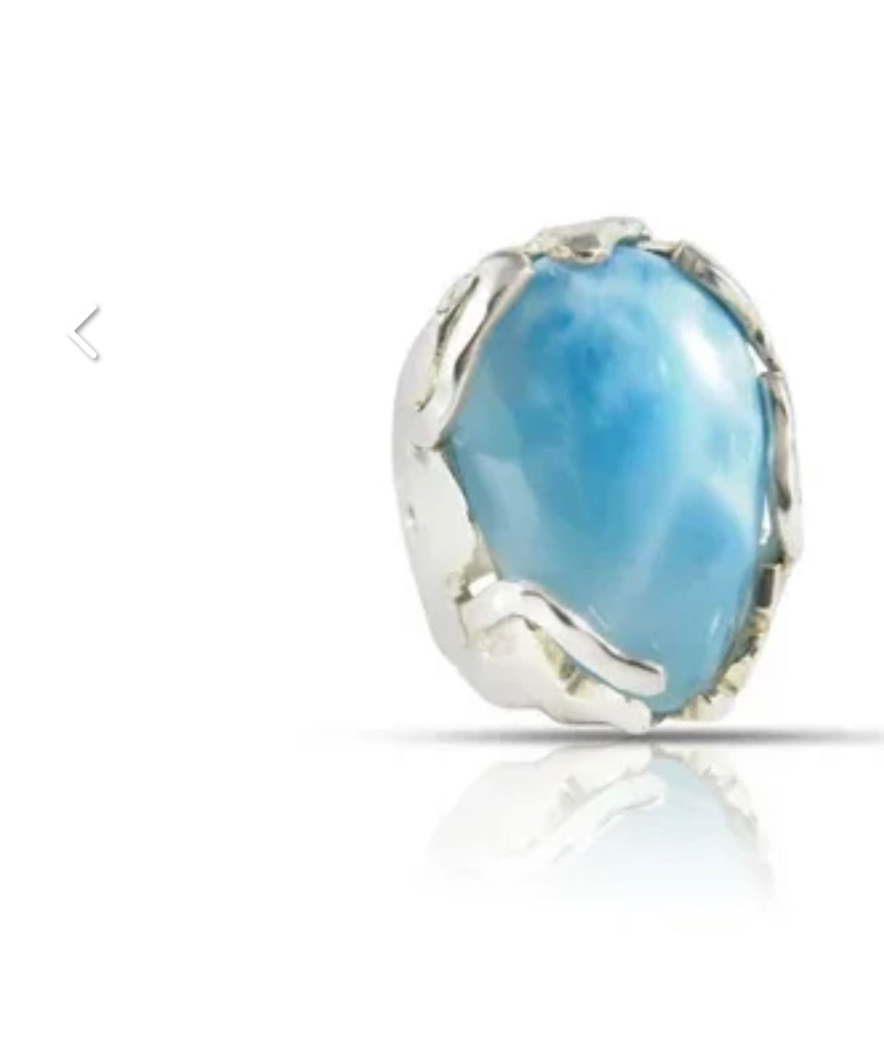 Larimar men’s ring