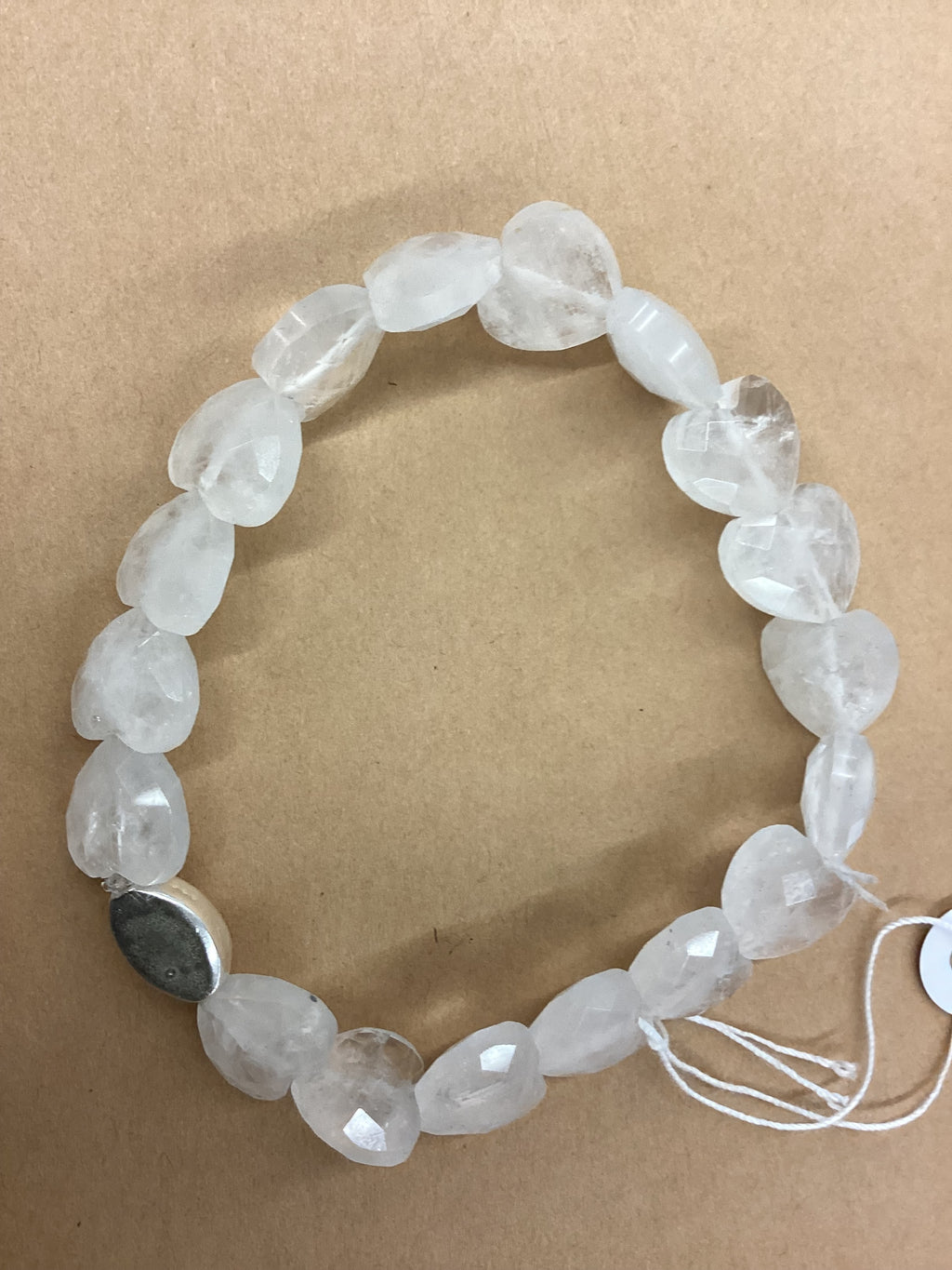Rock Quartz and 925 silver Bracelet