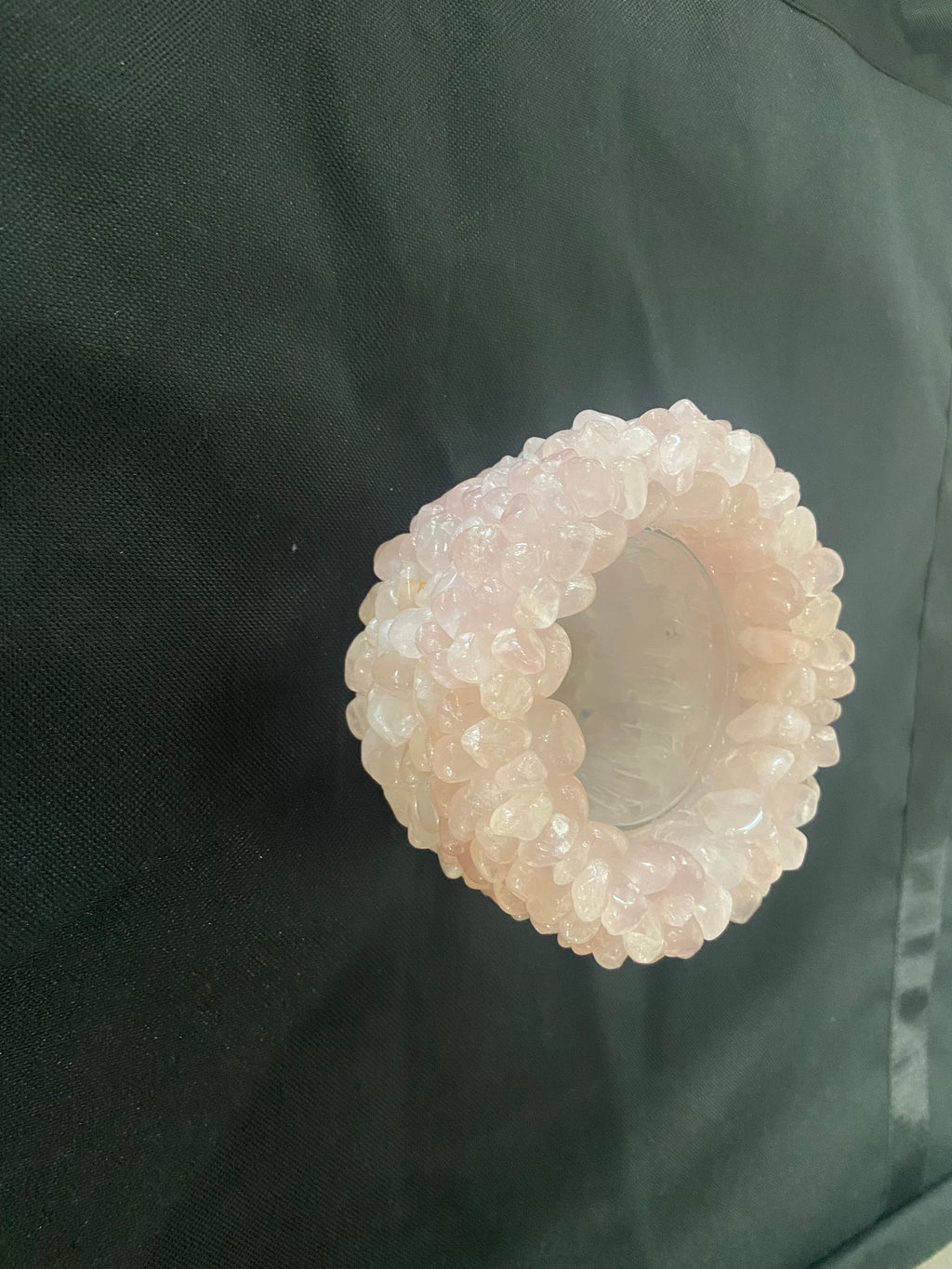 Rose quartz bowl
