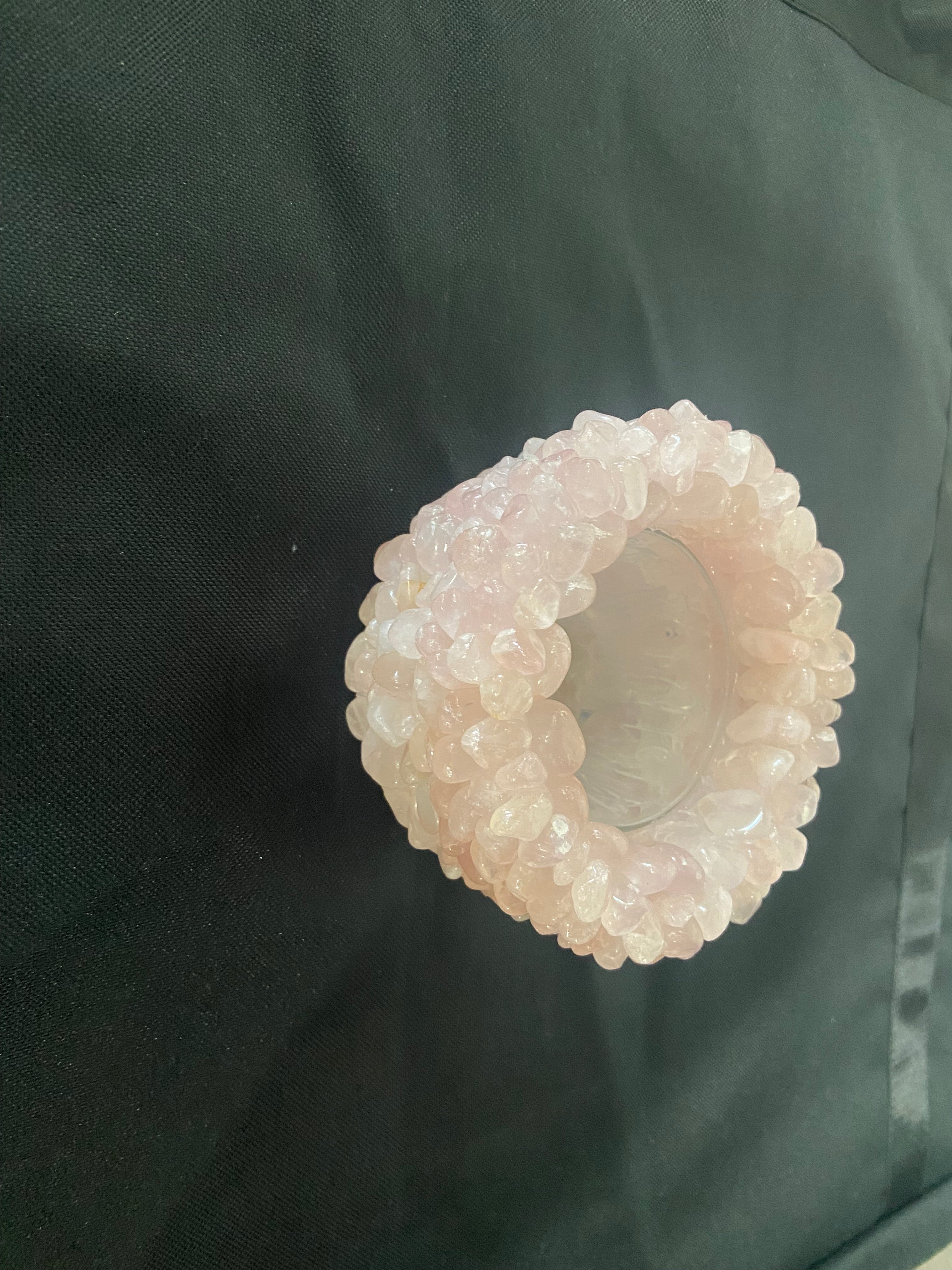 Rose quartz bowl