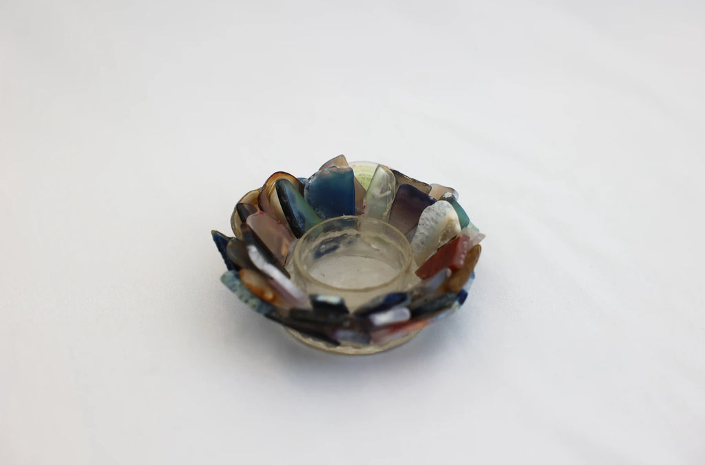 Agate Candle Holder