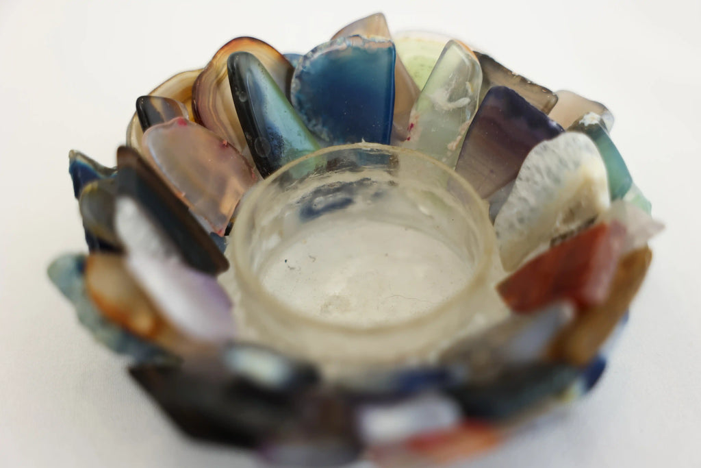 Agate Candle Holder
