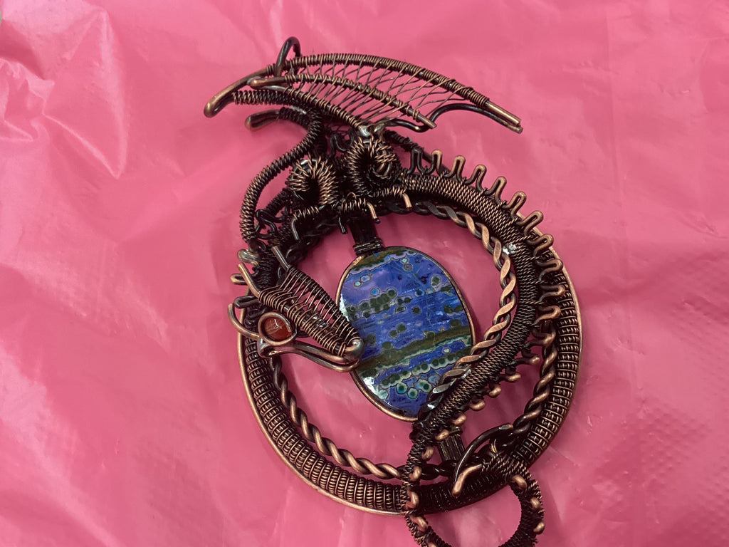 Azurite Malachite Dragon