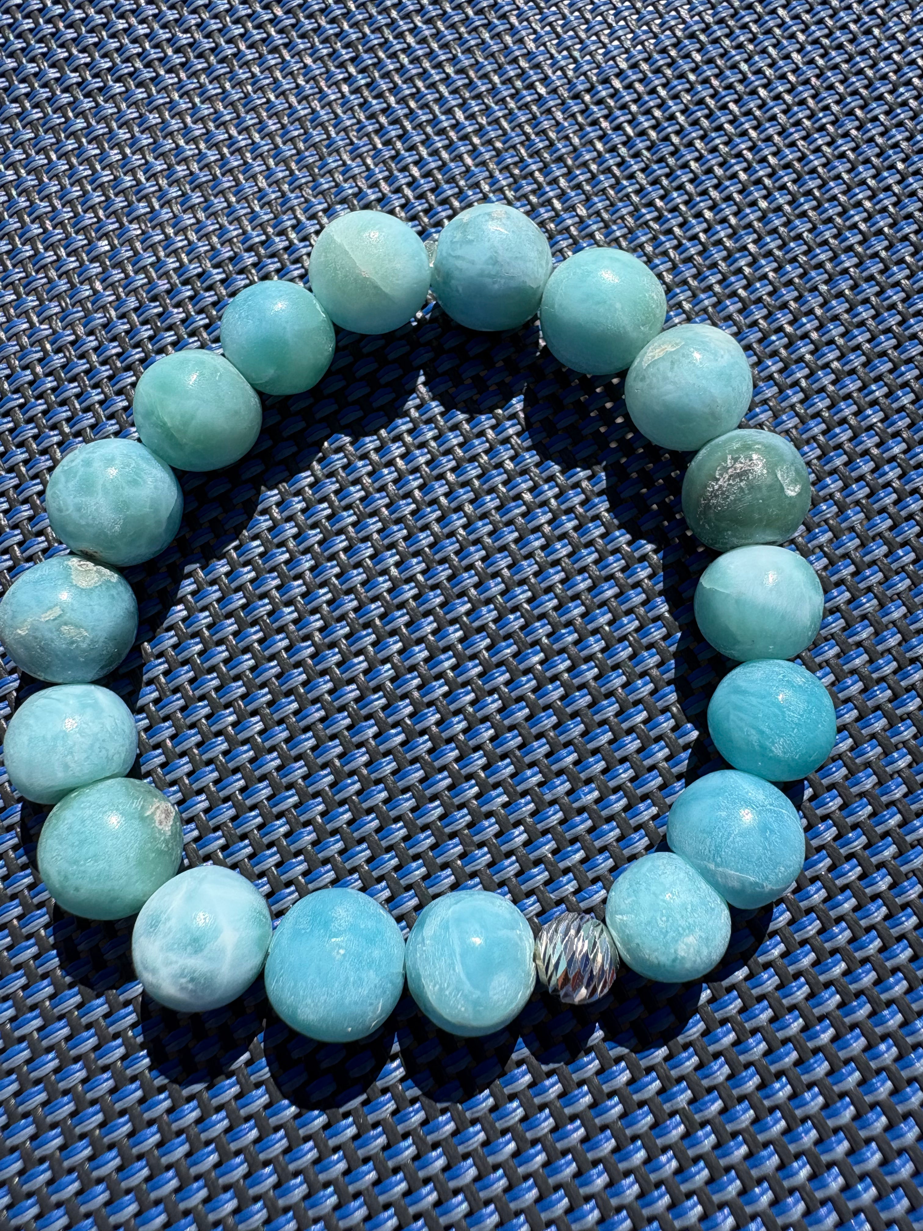 Larimar bracelet .925 silver